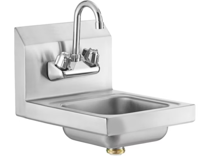 Lavamanos mural acero inoxidable